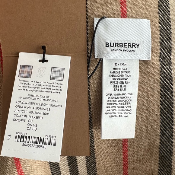 Burberry Icon Strips Wool Reversible Cape - Picture 8 of 12